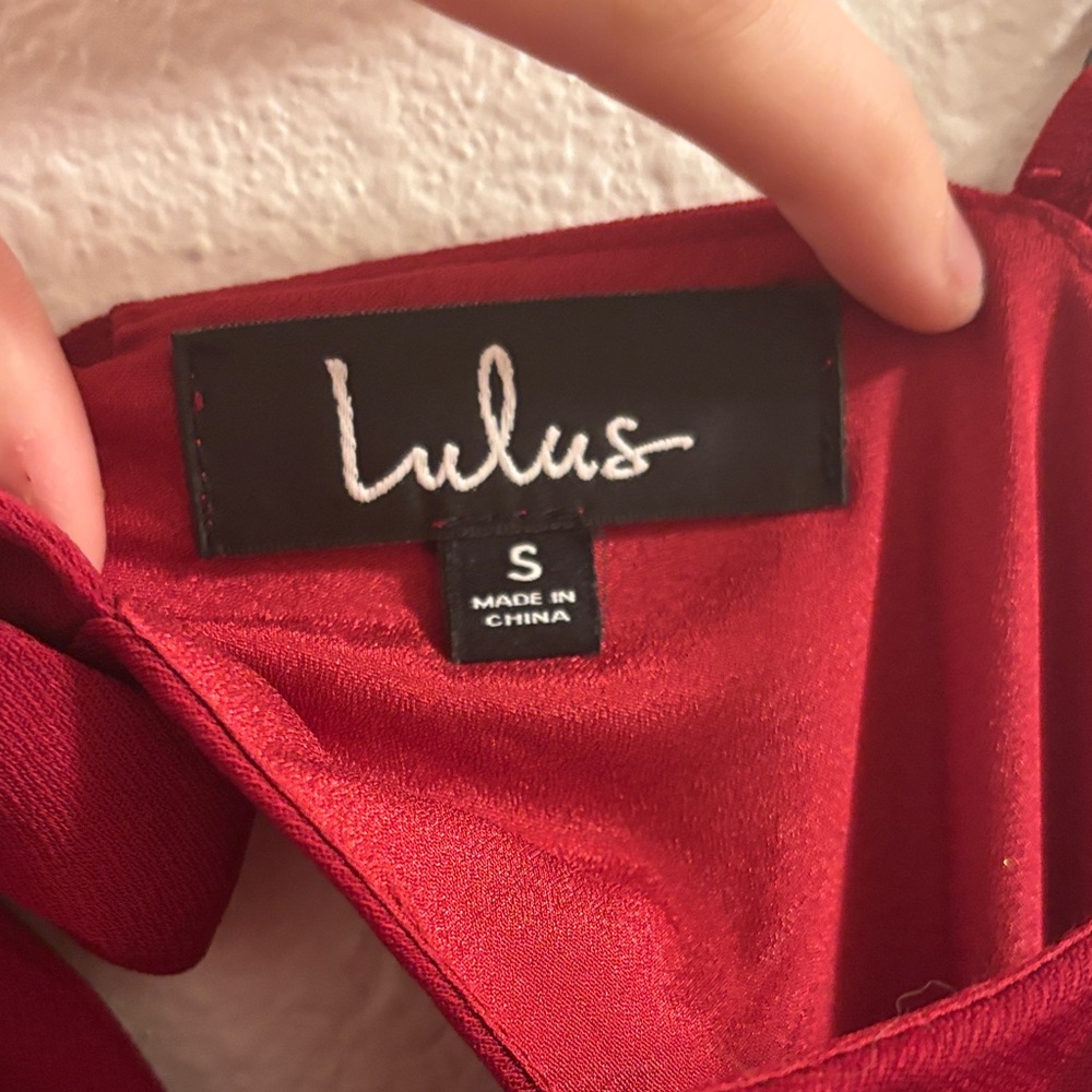Lulu's Red Mini Dress - Picture 3 of 3